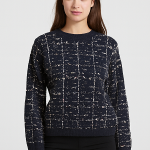 Jersey de punto con diseño tipo tweed