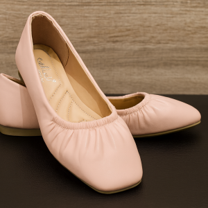 Bailarinas rosa claro con punta cuadrada